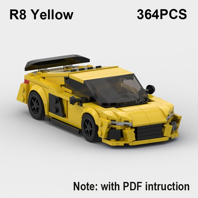 Audi Speed Sports Car Building Blocks