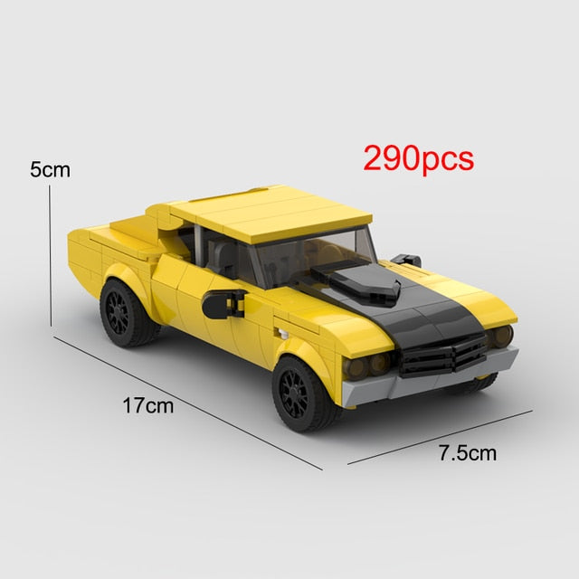 Chevrolet / Chevy / Camaro Racing Sports Car Building Blocks