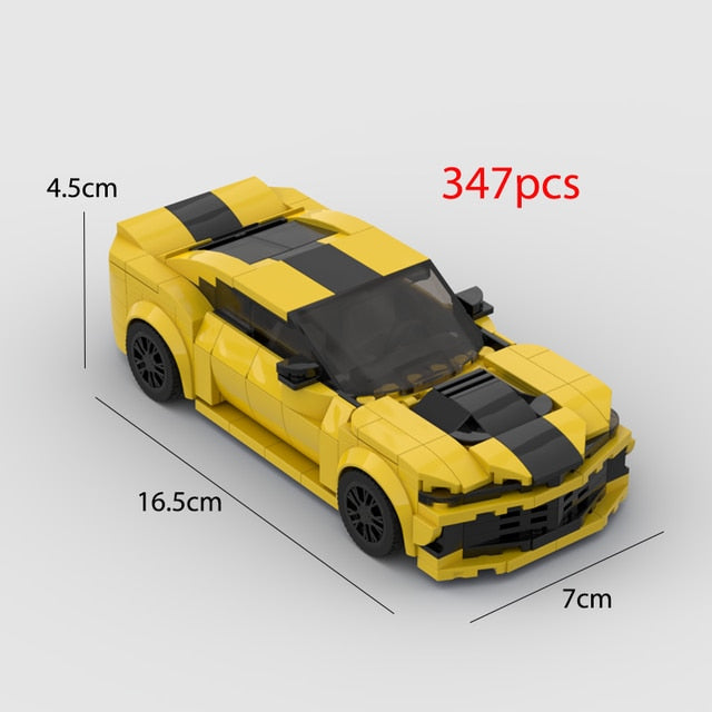 Chevrolet / Chevy / Camaro Racing Sports Car Building Blocks