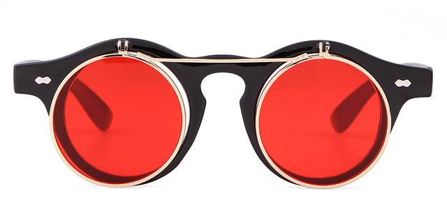 whocutie Round Flip Up Sunglasses