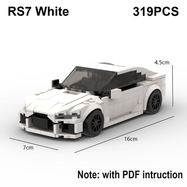 Audi Speed Sports Car Building Blocks