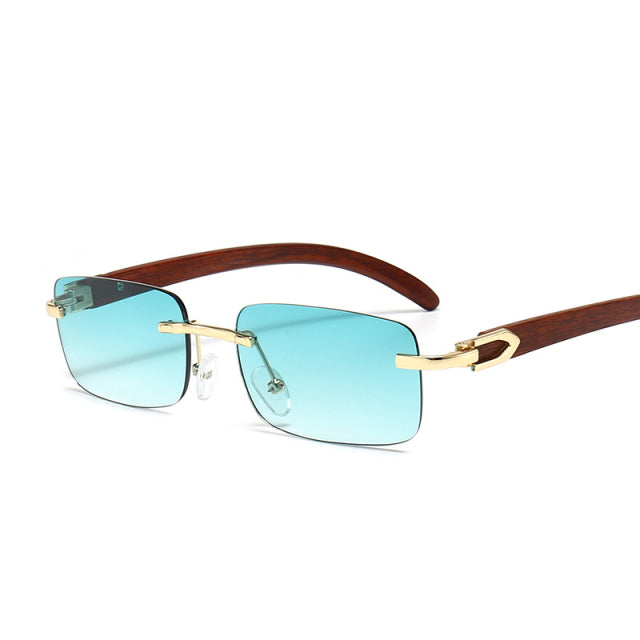 Icguaa Rimless Steampunk Frameless Sunglasses