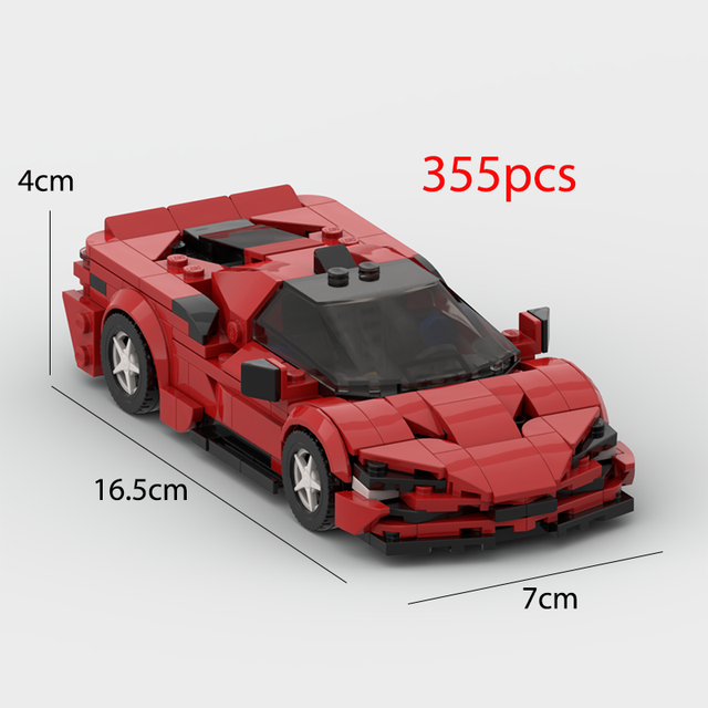 Ferrari Rafa Sports Vehicle Building Blocks