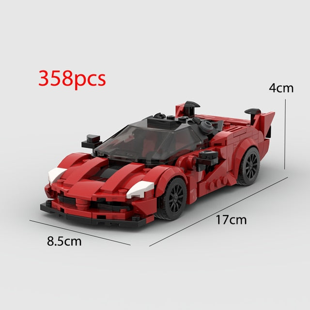 Ferrari Rafa Sports Vehicle Building Blocks