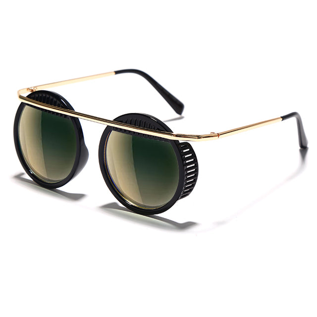 JASPEER UV400 Driving Retro Round Eyewear