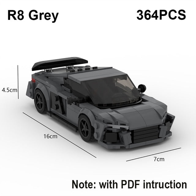 Audi Speed Sports Car Building Blocks