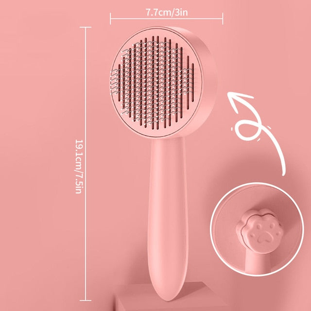 Cat Grooming Brush Self-Cleaning