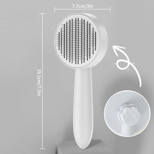 Cat Grooming Brush Self-Cleaning