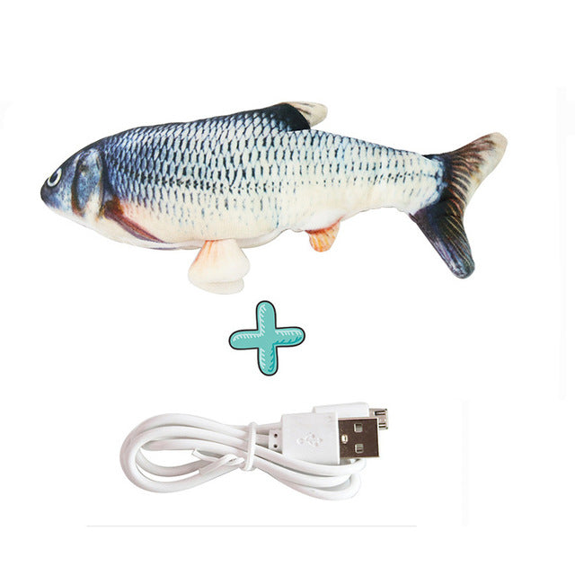 Cats USB Charger Interactive Toy Fish