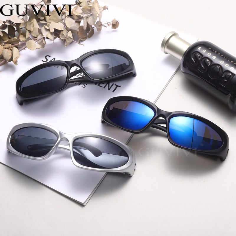 Guvivi Y2K Retro UV400 Windproof  Sport Sunglasses