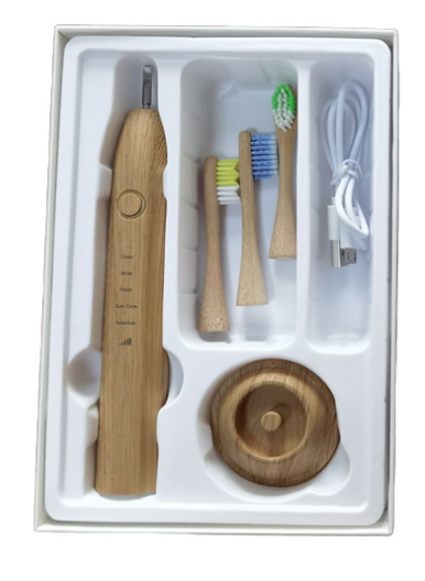 Bamboo Electric Toothbrushes Wireless Charging