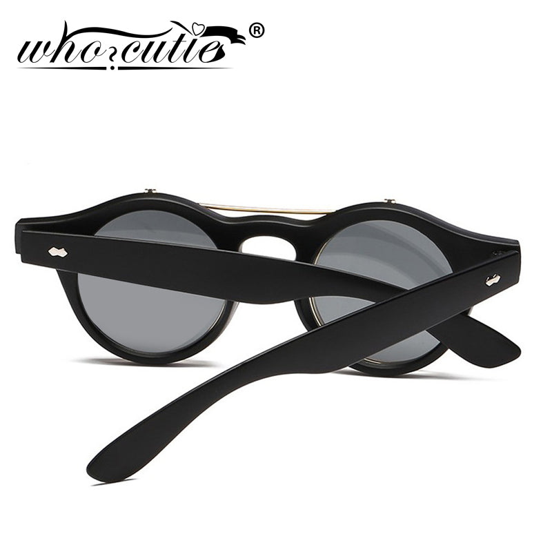 whocutie Round Flip Up Sunglasses