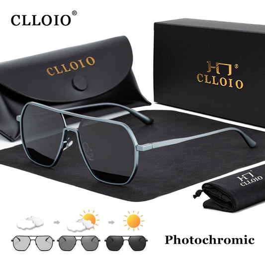 CLLOIO Aluminum Photochromic Sunglasses