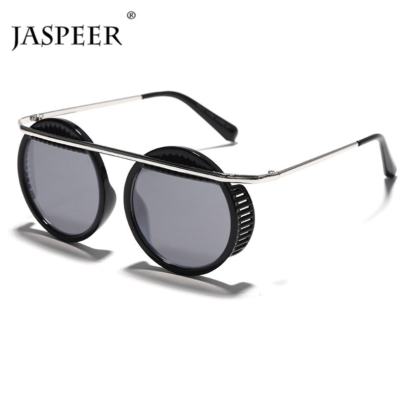 JASPEER UV400 Driving Retro Round Eyewear