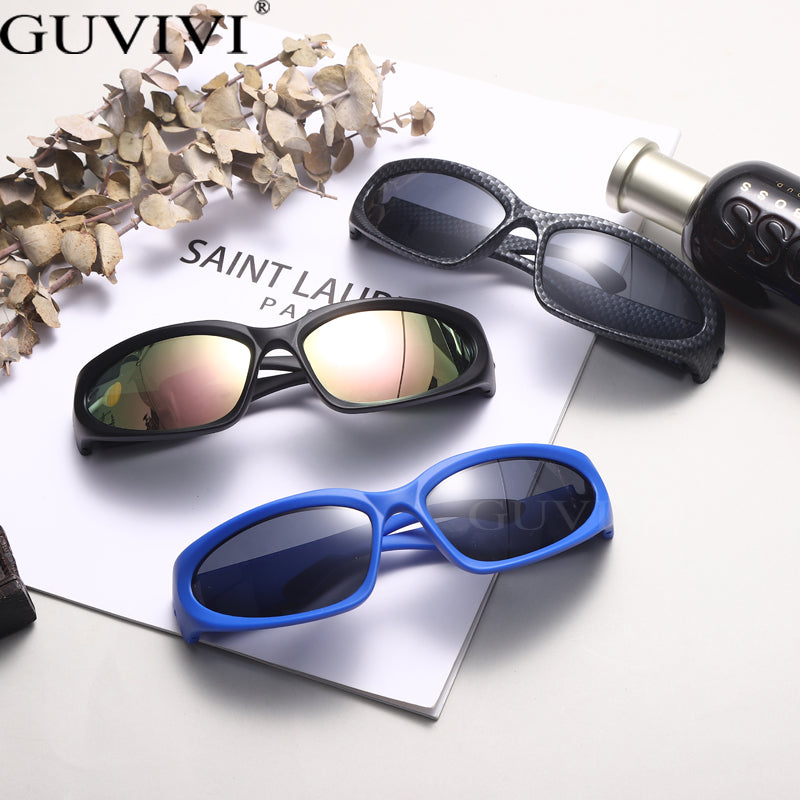 Guvivi Y2K Retro UV400 Windproof  Sport Sunglasses