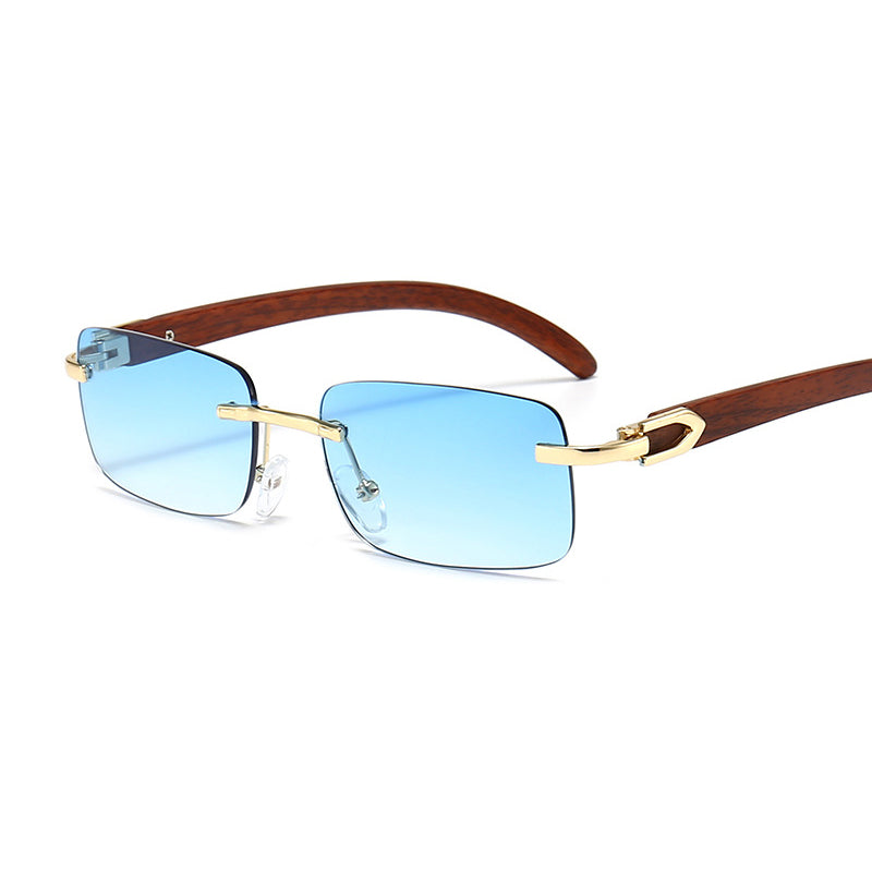 Icguaa Rimless Steampunk Frameless Sunglasses