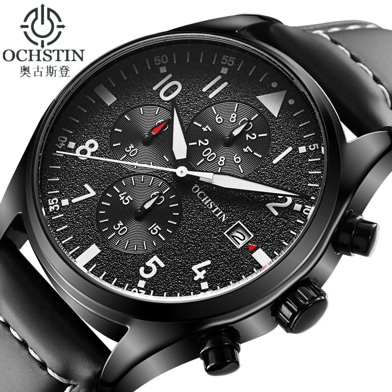 Ochstin Luxury Quartz Waterproof Chronograph Watch