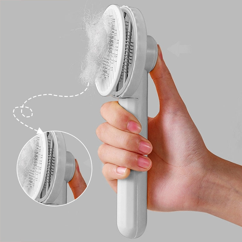 Cat Grooming Brush Self-Cleaning